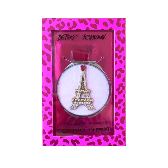 Betsey Johnson Eiffel Tower Compact Mirror - Picture 3 of 15